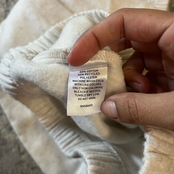 ABOUND FLEECE SWEATPANTS IN IVORY XS - Picture 3 of 4